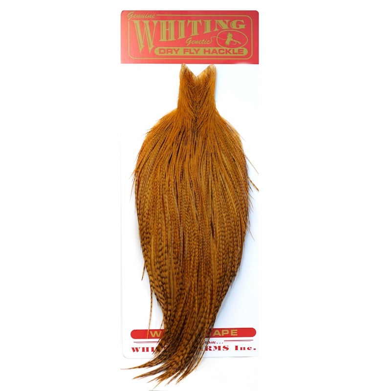 Special Purchase: Whiting Dry Fly Cape – Bronze –  Barred Dark Ginger