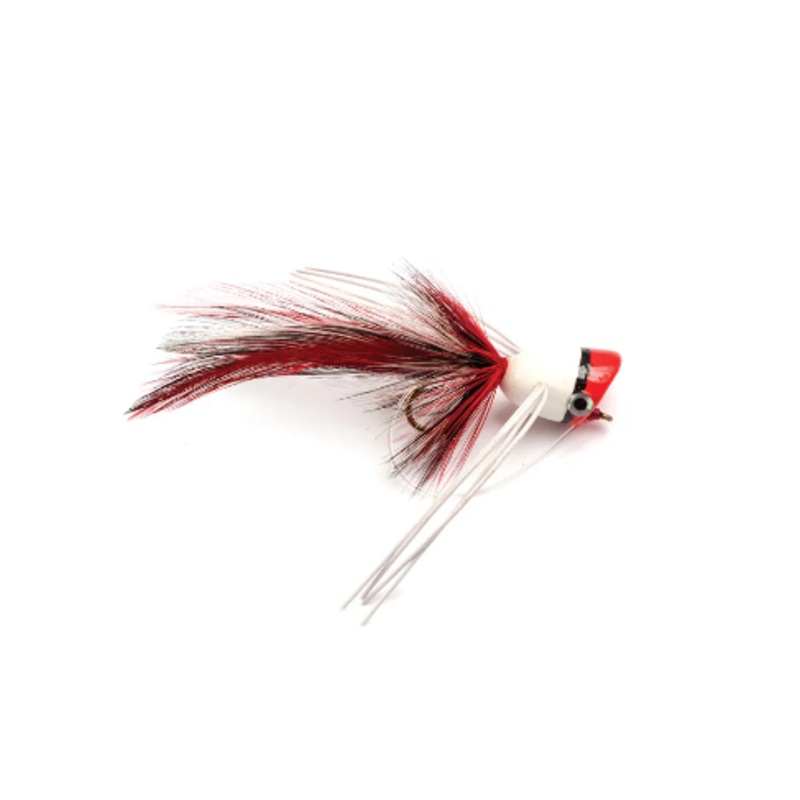 Bass Popper Red & White|1/0|6