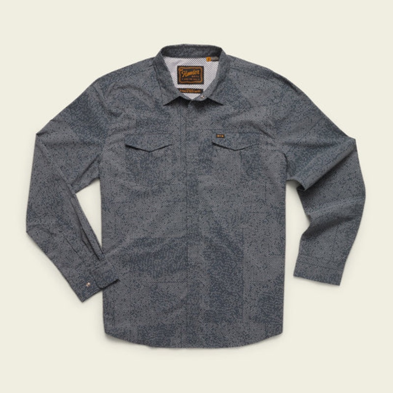Howler Bros – H Bar Tech Longsleeve – Dot Matrix: Dark Slate