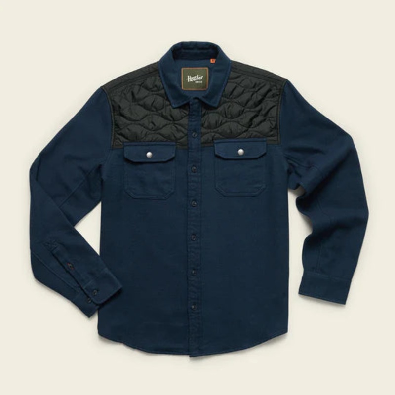 Howler Bros – Quintana Quilted Flannel – Station Blue