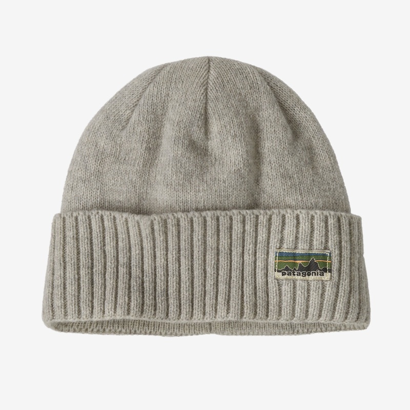 Patagonia Brodeo Beanie – OG Legacy Label: Crisp Grey