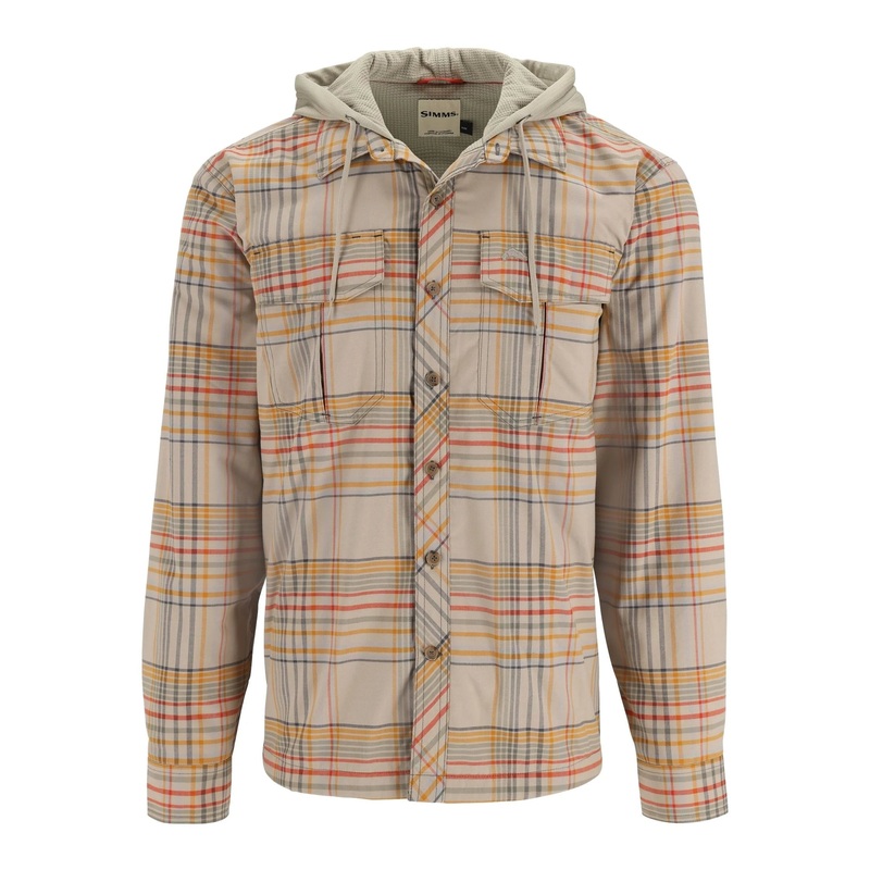 Simms – M’s Coldweather Hoody – Stone Neo Plaid