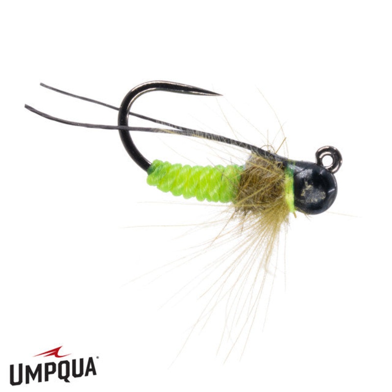 Twisted Caddis Tungsten Jigged – Green