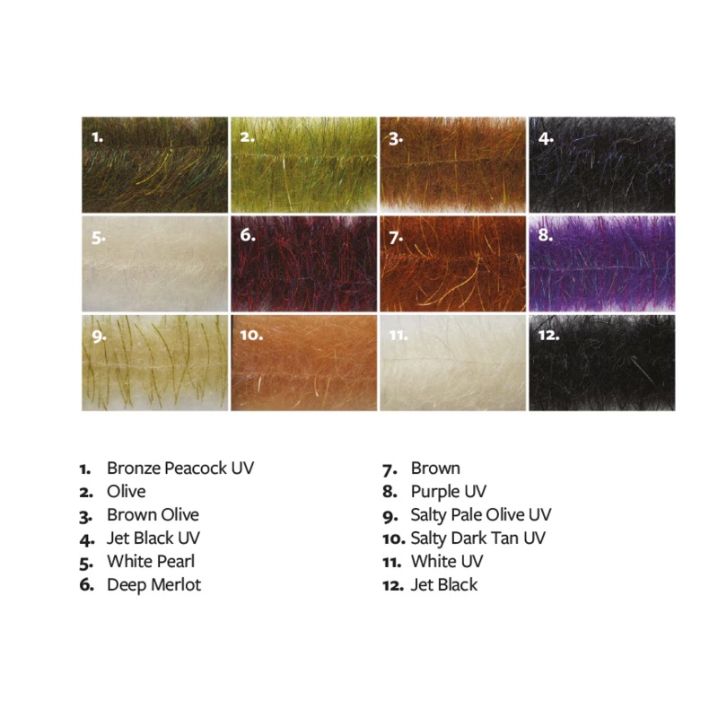 Leggy Voodoo Brush|Bronze Peacock UV|Brown|Brown Olive|Deep Merlot|Jet Black|Jet Black UV|Olive|Purple UV|Salty Dark Tan UV|Salty Pale Olive UV|White Pearl|White UV