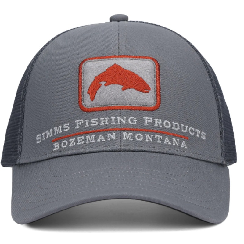 Simms Single Haul Small Fit Trucker – Gunmetal Trout