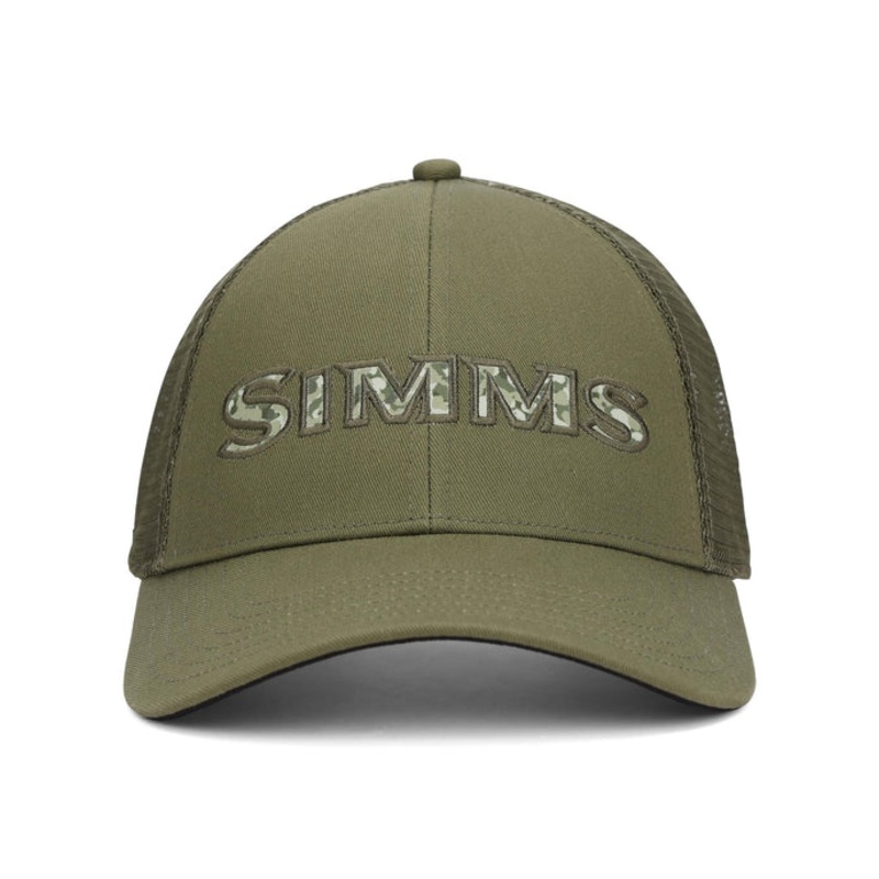 Simms Single Haul Trucker – Back Eddy Camo Fill – Loden