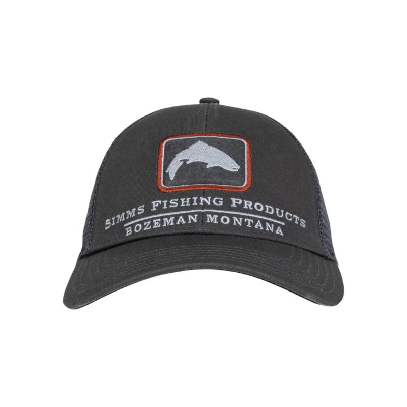Simms Trout Icon Trucker Hat – Carbon
