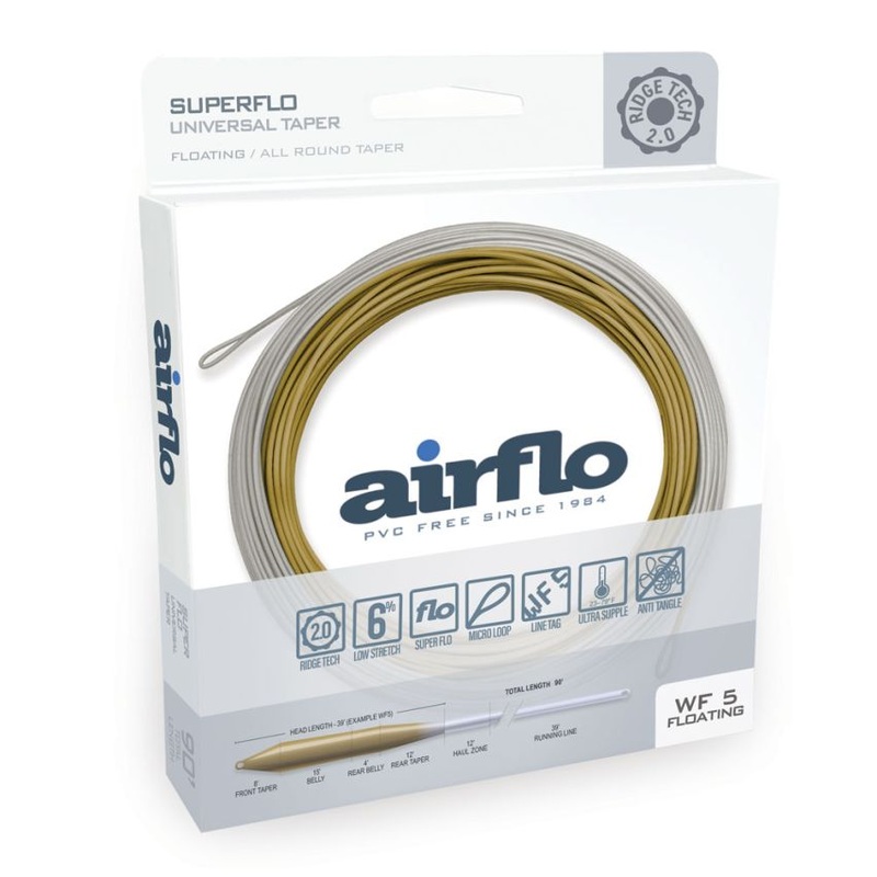 Airflo Superflo Ridge 2.0 Universal Taper – Lichen/Driftwood