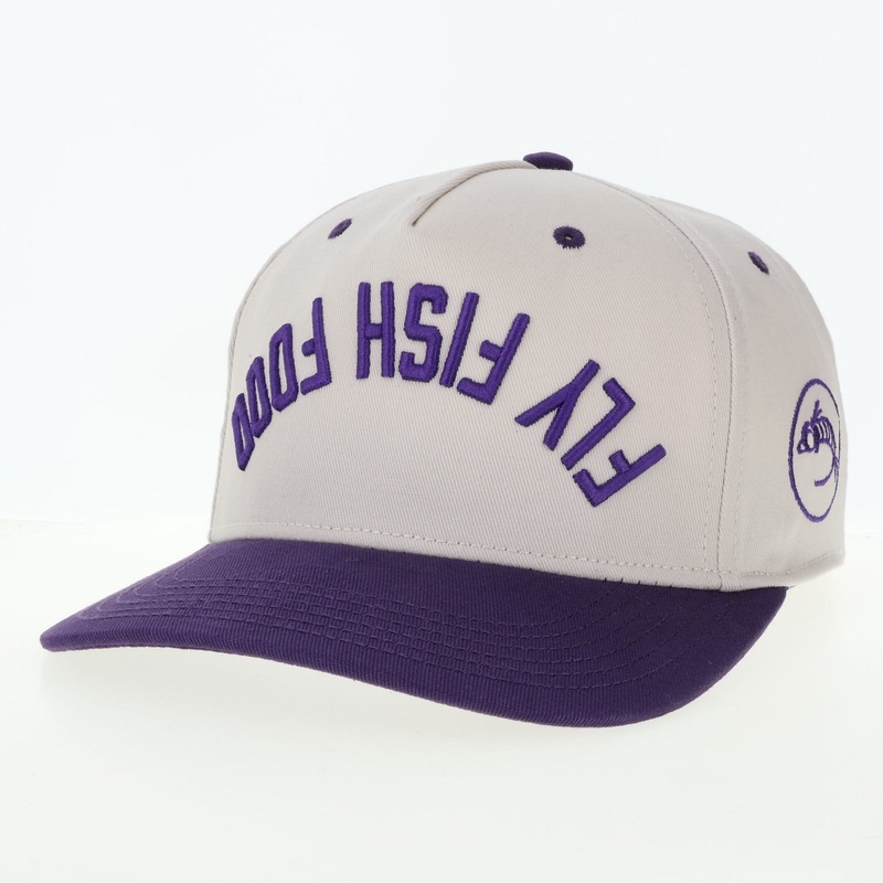 Fly Fish Food Heritage Hat – Stone/Purple