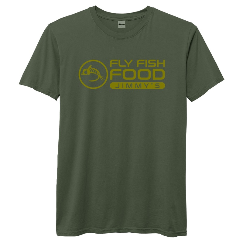 Fly Fish Food Jimmy’s Logo Tee – Deep Olive