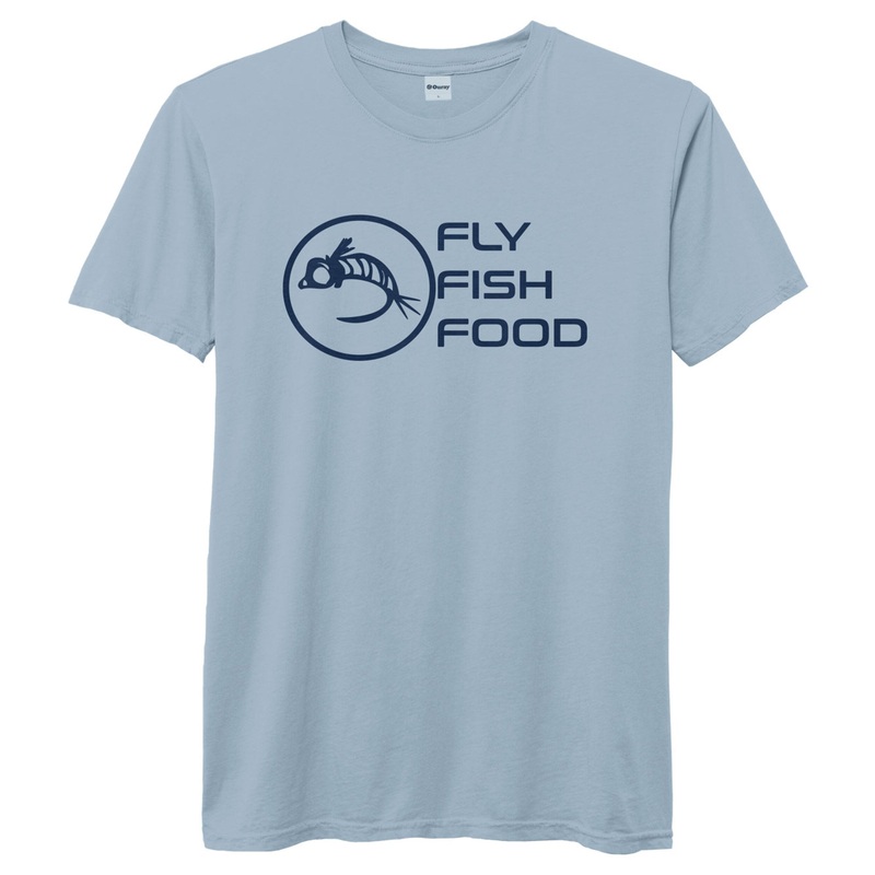 Fly Fish Food Logo Tee – Blue Fog
