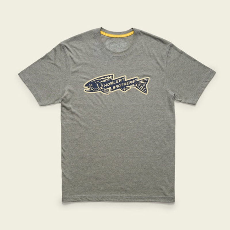 Howler Bros – Trout Bolt T-Shirt: Athletic Grey Heather