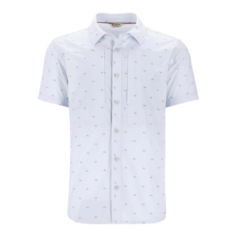 Simms Men’s Stone Cold SS Shirt – Fishtail Bimini Blue