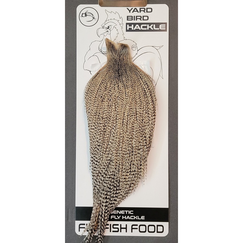 Flash Sale Hackle 100 – Yard Bird Cape – Grizzly (sizes 8-22)