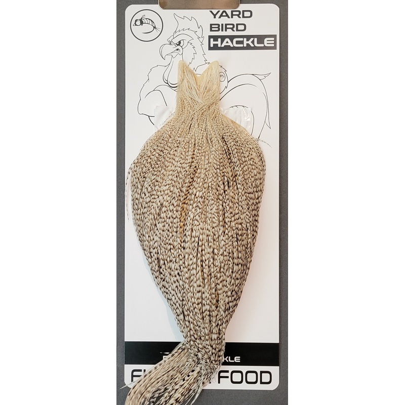 Flash Sale Hackle 111 – Yard Bird Cape – Grizzly Variant (sizes 8-22)