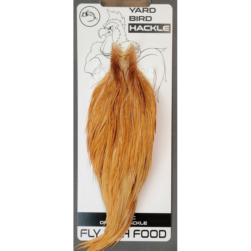 Flash Sale Hackle 156 – Yard Bird Cape – Medium Ginger (sizes 8-22)