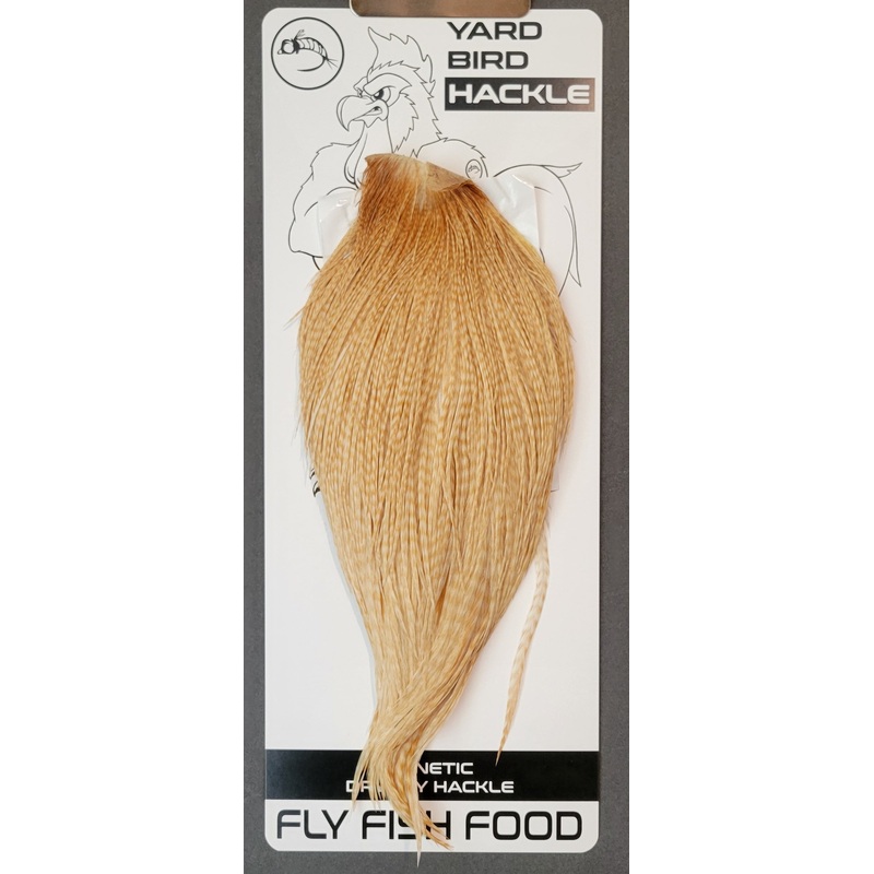 Flash Sale Hackle 164 – Yard Bird Cape – Barred Medium Ginger (sizes 8-22)