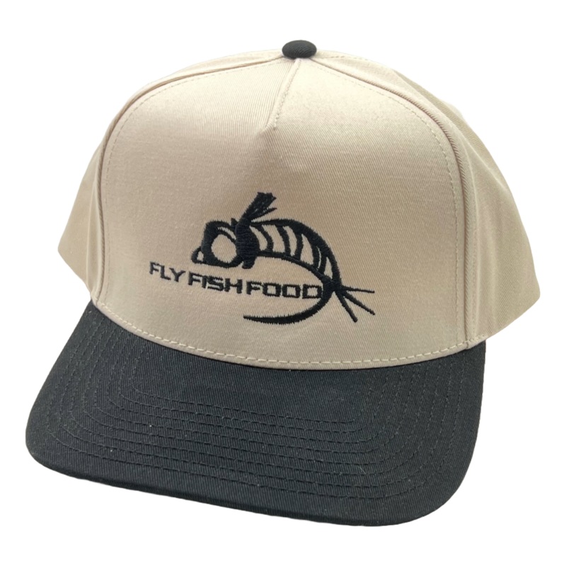 Fly Fish Food Logo Hat – Cream/Black
