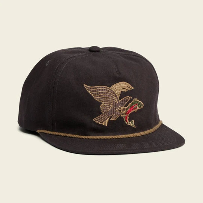 Howler Bros Unstructured Snapback Hat – Osprey Prey: Black Twill