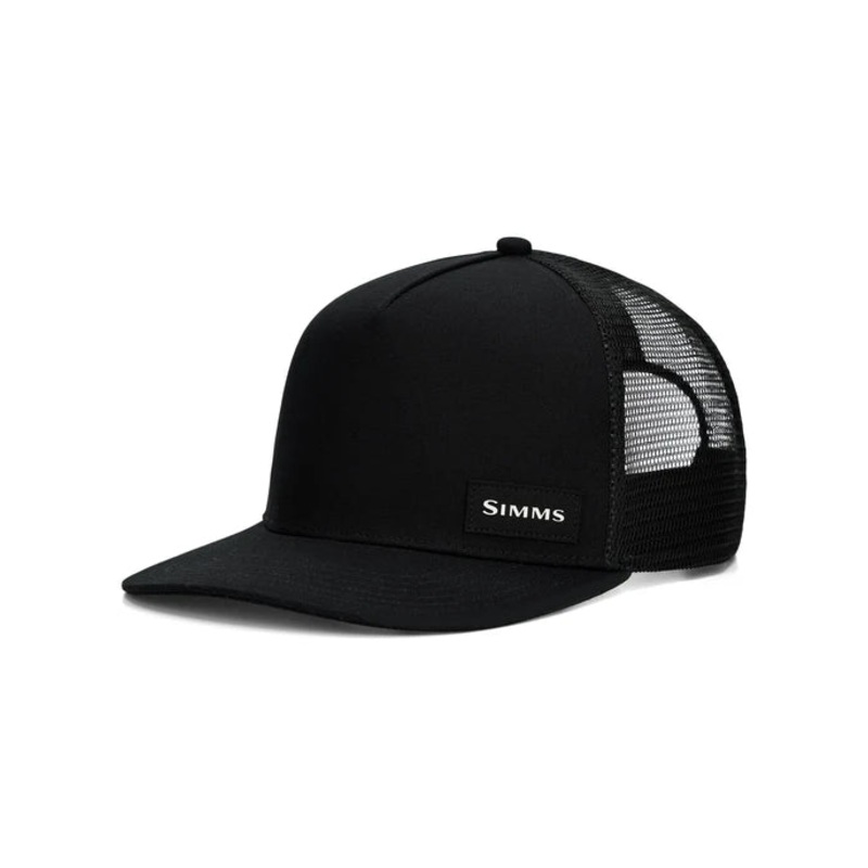Simms High Crown Flatbill – Black