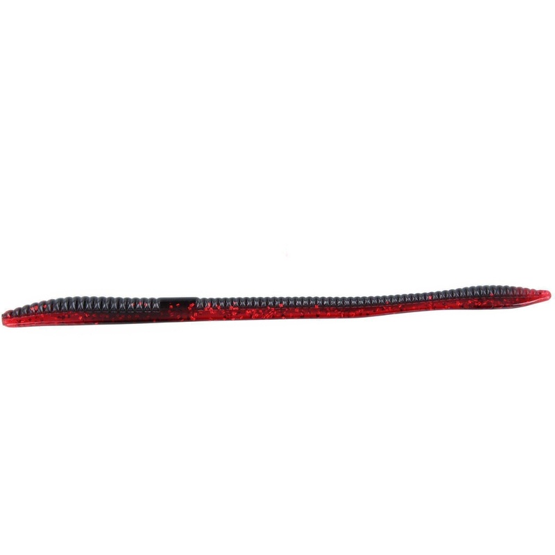 Zoom Trick Worm 6.5” Black Ruby 20Pk