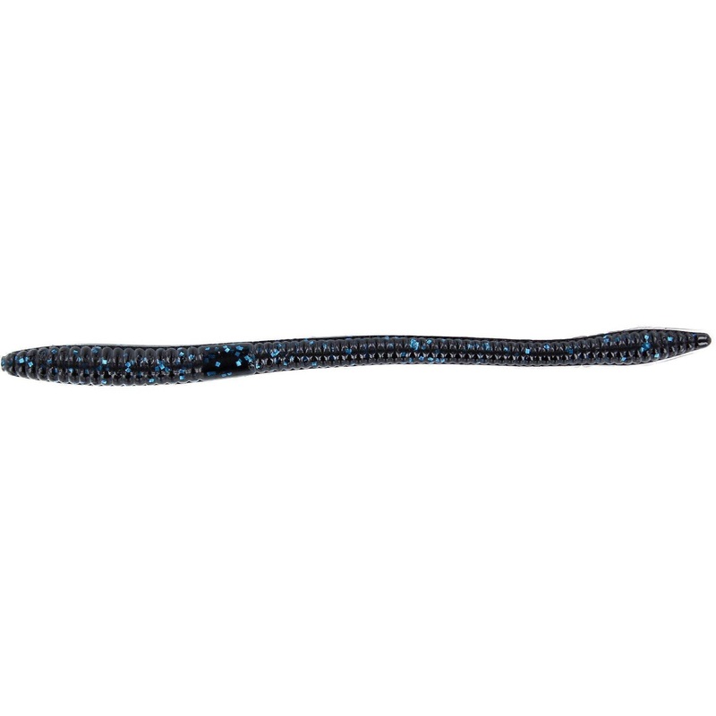 Zoom Trick Worm 6.5” Blueberry / Black Blue 20Pk