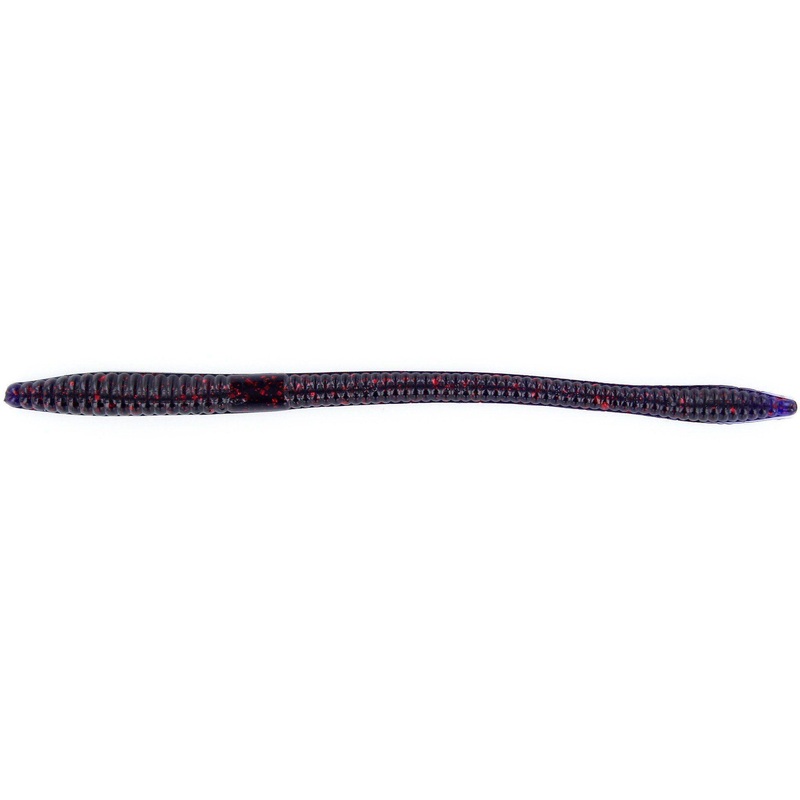 Zoom Trick Worm 6.5” Grape Red Glitter 20Pk
