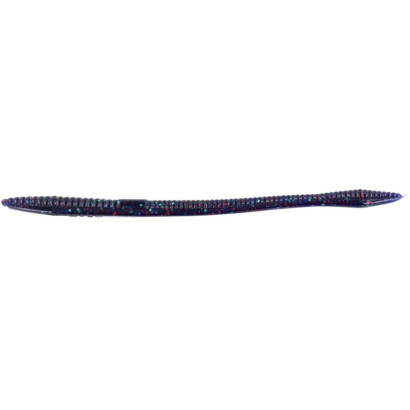 Zoom Trick Worm 6.5” Junebug Red 20Pk