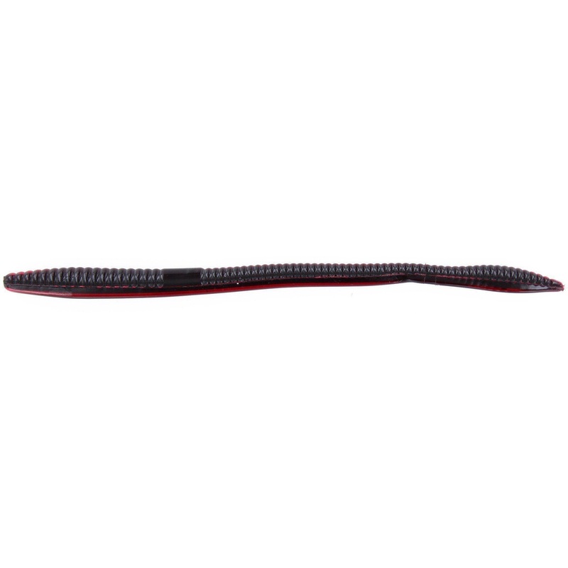 Zoom Trick Worm 6.5” Red Black Core 20Pk