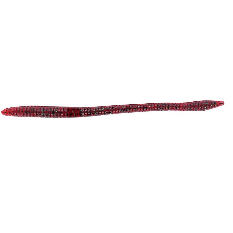 Zoom Trick Worm 6.5” Red Bug Shad 20Pk