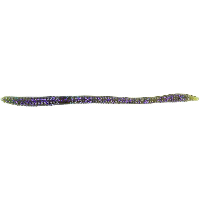 Zoom Trick Worm 6.5” Sprayed Grass 20Pk