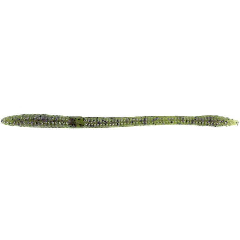 Zoom Trick Worm 6.5” Watermelon Prp Glit 20Pk