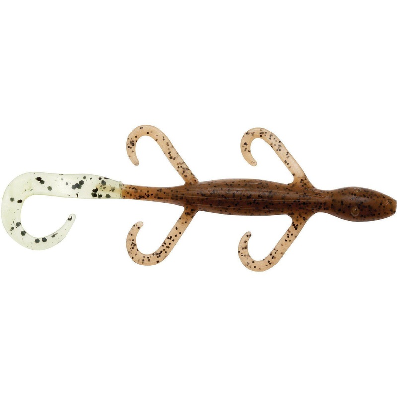 Z Man Lizardz 6 Pumpkin/Chartreuse Tail 6 Pack