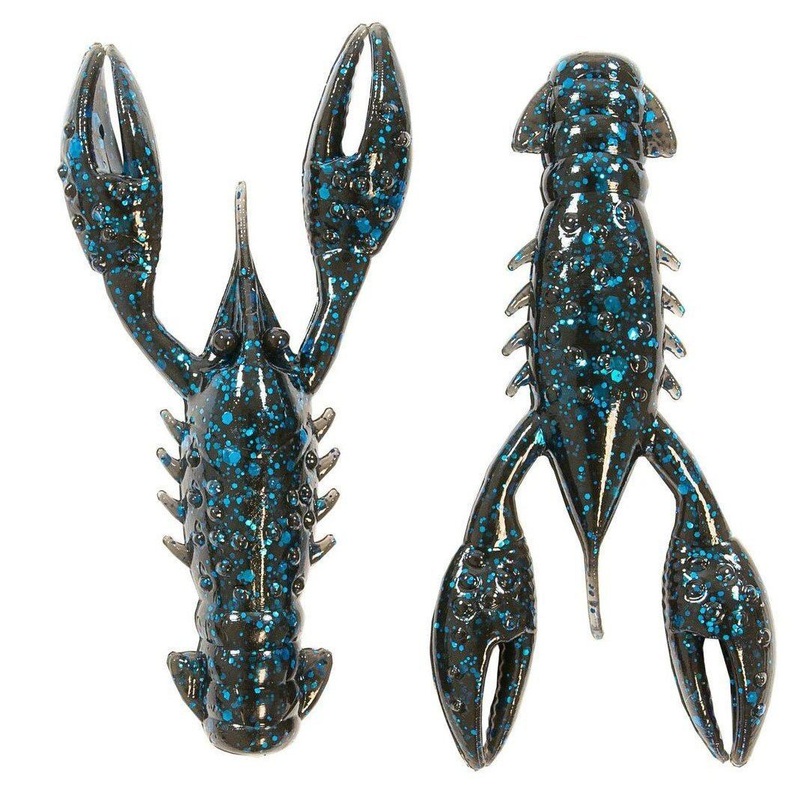 Z Man Trd Crawz 2.5 Black And Blue 6 Pack