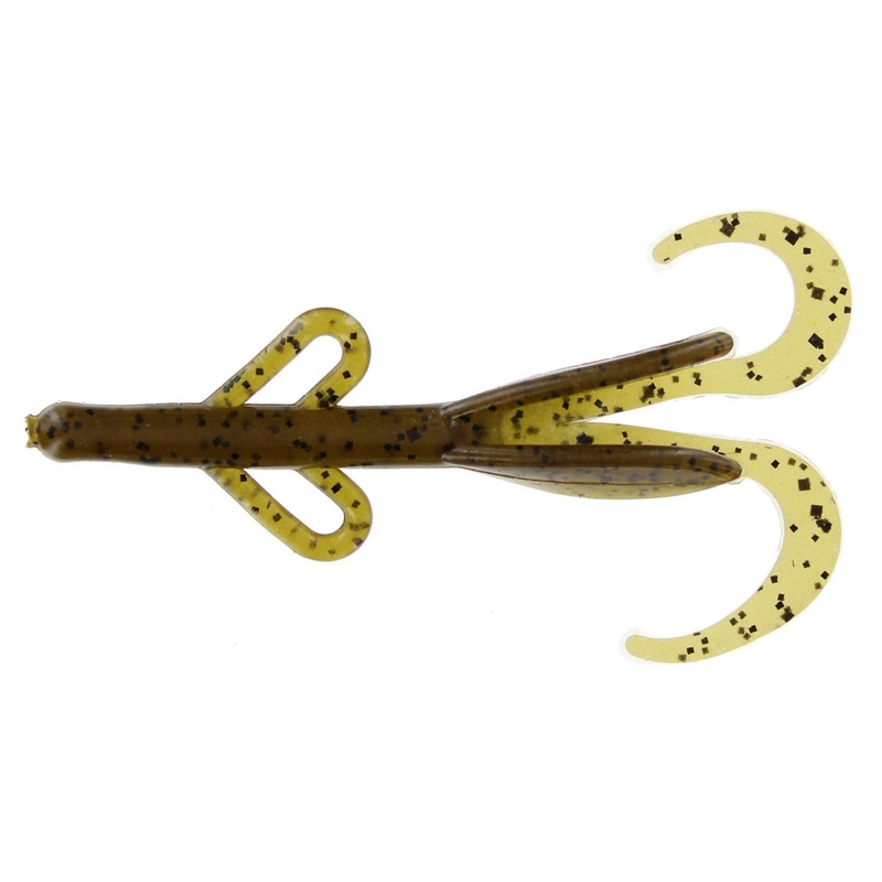 Zoom Baby Brush Hog 4” Green Pumpkin 12Pk