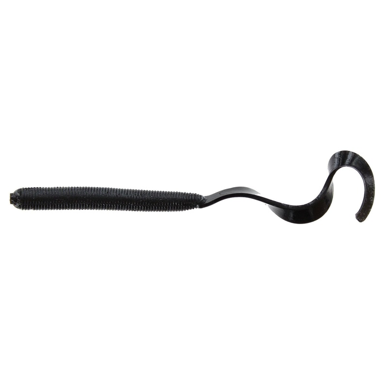 Zoom Curly Tail 4” Black 20Pk