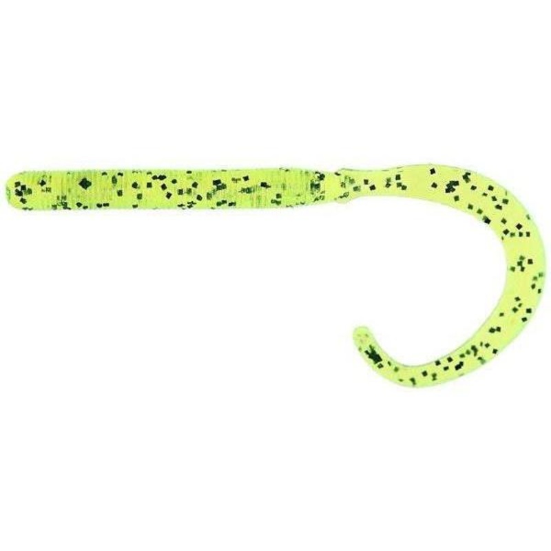 Zoom Curly Tail 4” Chartreuse Pepper 20Pk