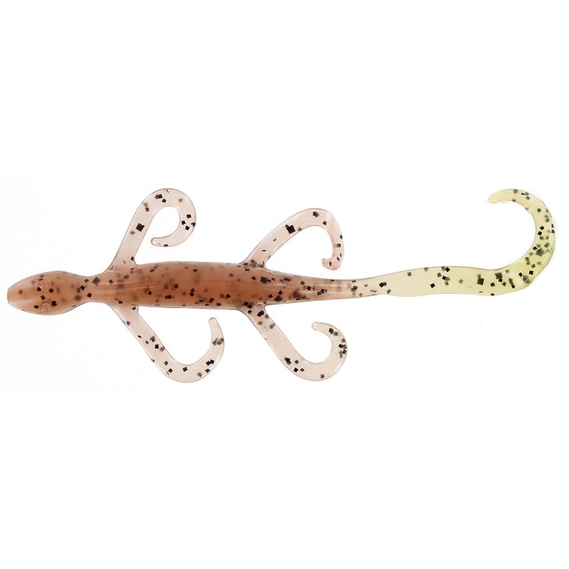 Zoom Lizard 5” Pumpkin/Chartreuse 10Pk