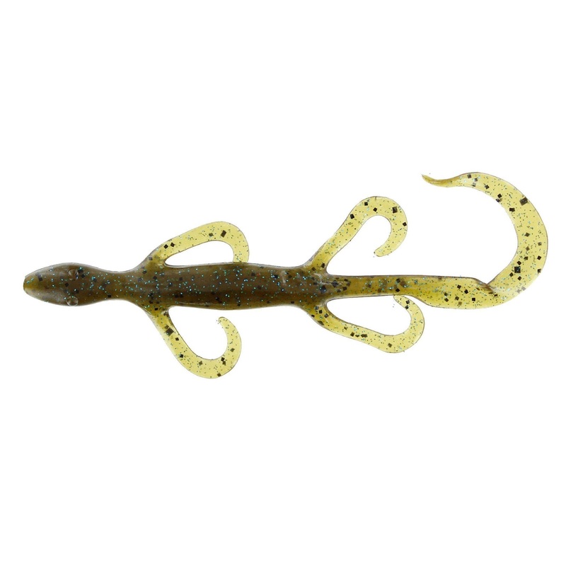 Zoom Lizard 6” Green Pumpkin Blue 9Pk