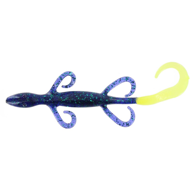 Zoom Lizard 6” Junebug/Chartreuse 9Pk