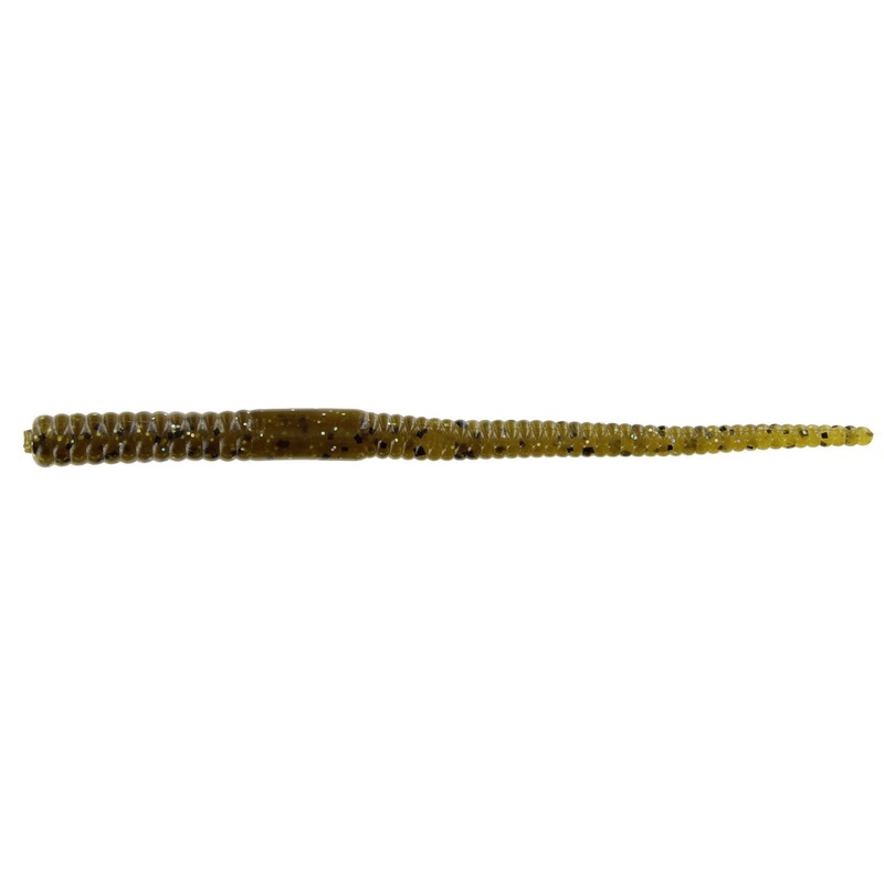 Zoom Shakey Head Worm 5” Green Pumpkin Magic 20Pk