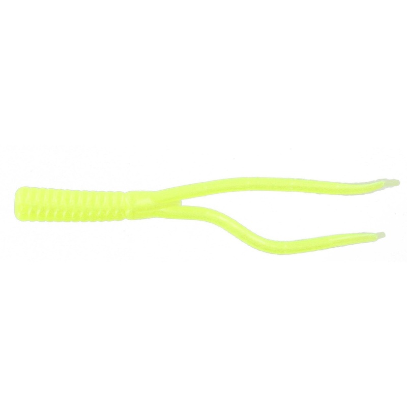 Zoom Split Tail Trailer 4” Chartreuse Pearl 20Pk