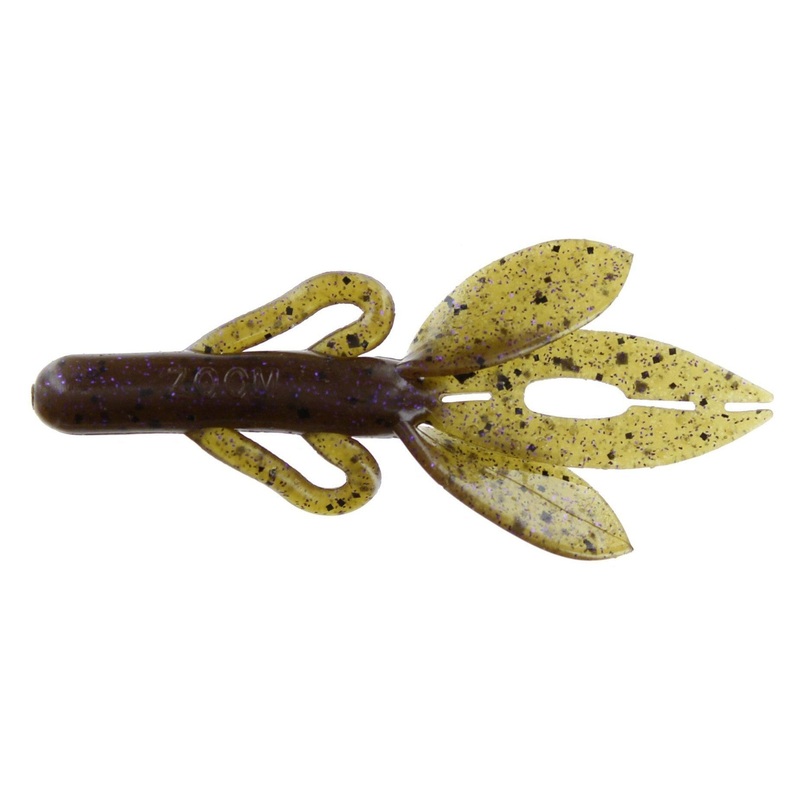 Zoom Super Hog 4” Green Pumpkin Purple 10Pk