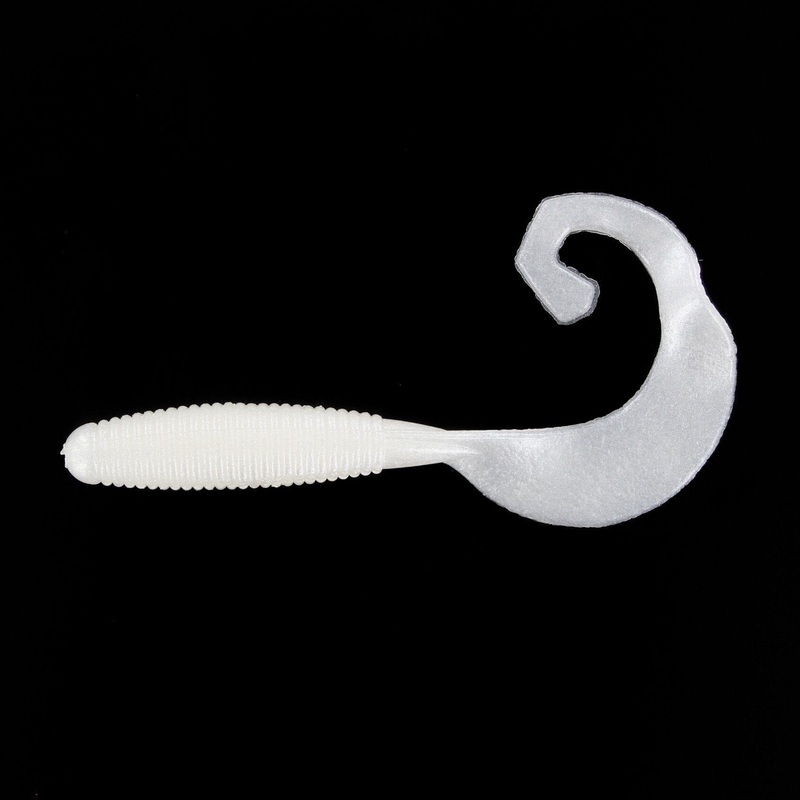 Zoom Tab Tail Grub 4” White Pearl 10Pk