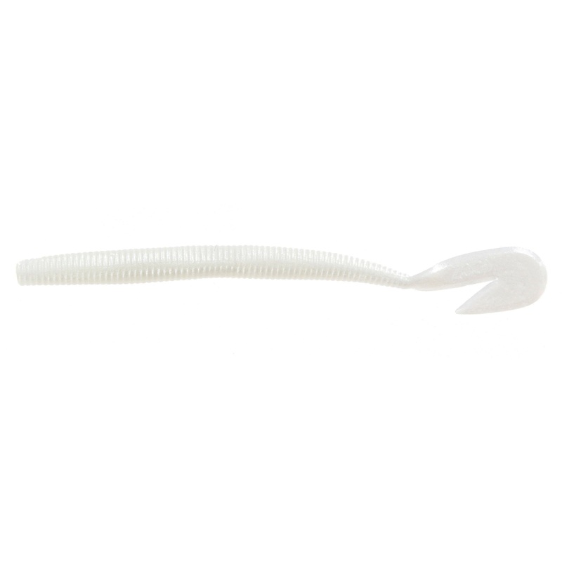 Zoom U-V Speed Worm 6” White Pearl 15Pk