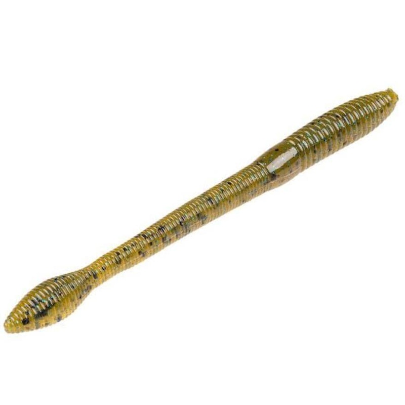 Strike King 5” Fat Baby Finesse Worm Grn Pumpkin Sapphire 12Pk