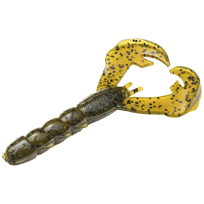 Strike King Rage 3” Baby Craw Green Pumpkin 9Pk