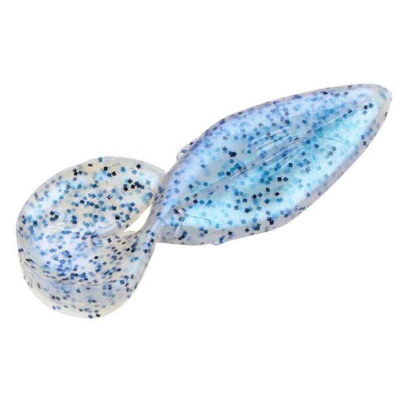 Strike King Rage 3” Shad Blue Glimmer Black Flake 5Pk