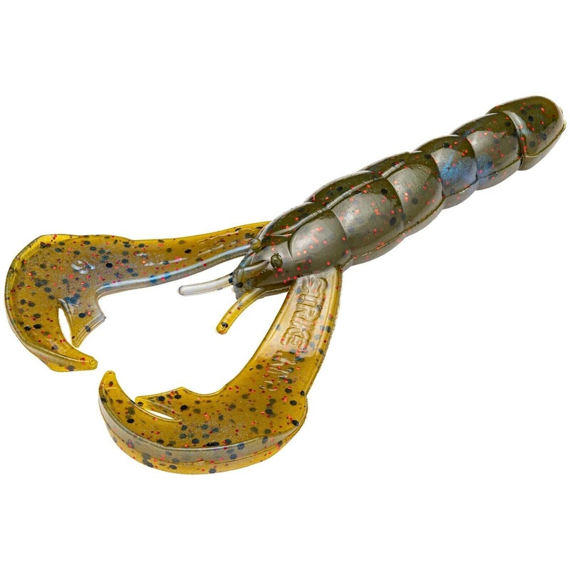 Strike King Rage 4” Craw Blue Craw Red Flake 7Pk