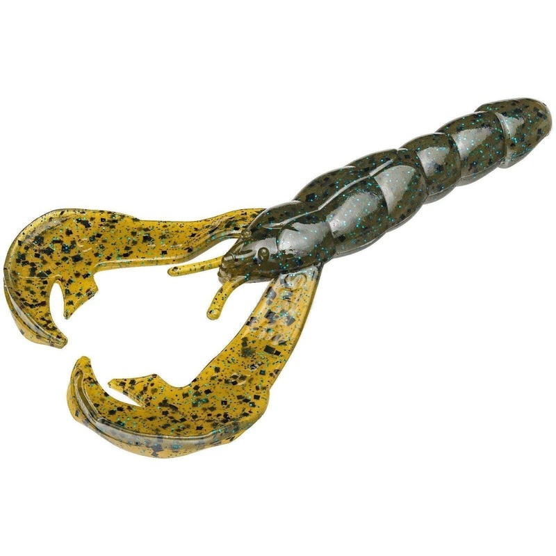 Strike King Rage 4” Craw Green Pumpkin Sapphire 7Pk